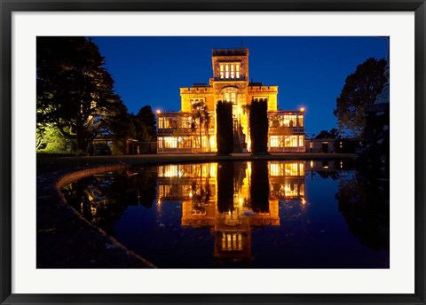 Framed Larnach Castle, Otago Peninsula, Dunedin, South Island, New Zealand Print