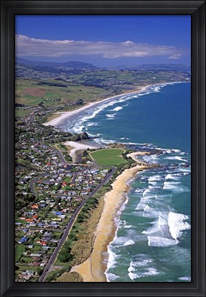 Framed Brighton, near Dunedin, New Zealand Print