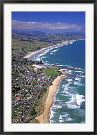 Framed Brighton, near Dunedin, New Zealand Print