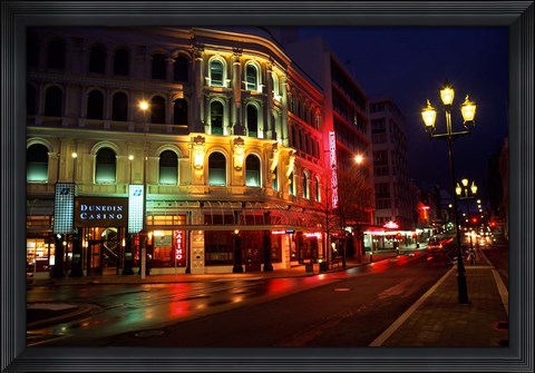 Framed Southern Cross Hotel and Dunedin Casino, Dunedin, New Zealand Print