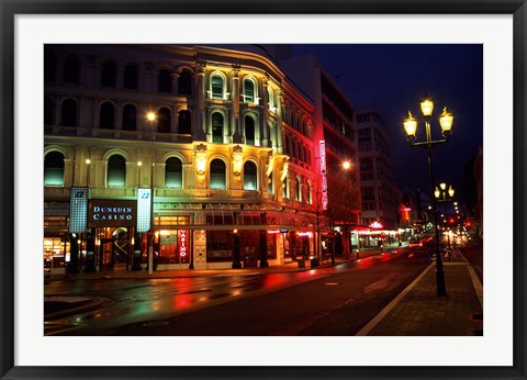 Framed Southern Cross Hotel and Dunedin Casino, Dunedin, New Zealand Print