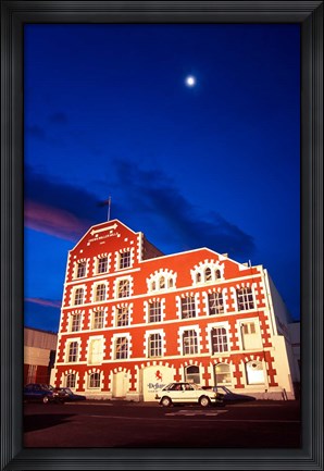 Framed Historic Crown Mills Building, Dunedin, New Zealand Print