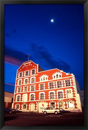 Framed Historic Crown Mills Building, Dunedin, New Zealand Print