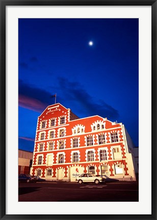 Framed Historic Crown Mills Building, Dunedin, New Zealand Print