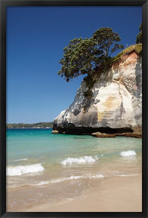 Framed Cathedral Cove, Coromandel Peninsula, North Island, New Zealand Print