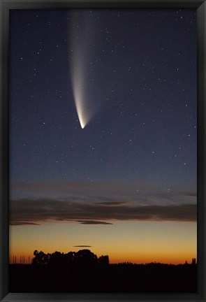 Framed Comet McNaught, South Island, New Zealand Print