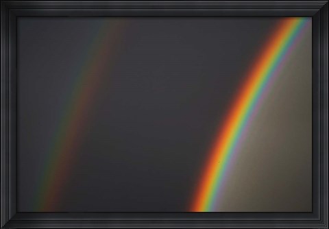 Framed Double Rainbow, Dunedin, Otago, South Island, New Zealand Print