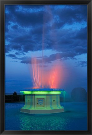 Framed Fountain, Marine Parade, Napier, Hawkes Bay, New Zealand Print