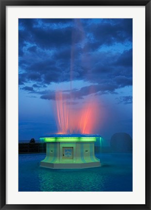 Framed Fountain, Marine Parade, Napier, Hawkes Bay, New Zealand Print