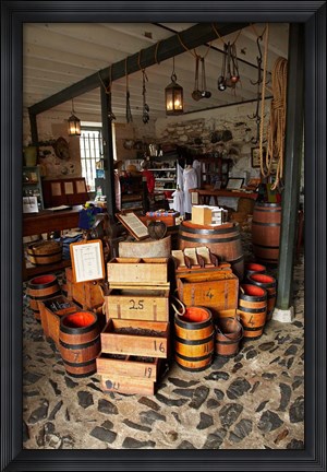 Framed Historic Stone Store, Kerikeri, North Island, New Zealand Print