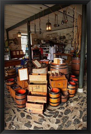 Framed Historic Stone Store, Kerikeri, North Island, New Zealand Print