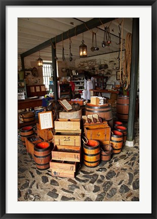 Framed Historic Stone Store, Kerikeri, North Island, New Zealand Print