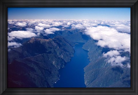 Framed New Zealand, Nancy Sound, Fiordland Print
