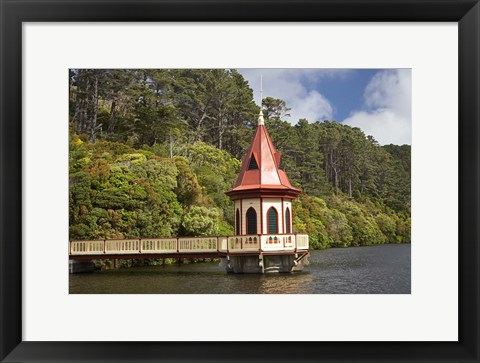 Framed New Zealand, North Island, Karori Wildlife, Tower Print