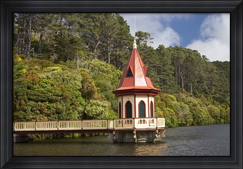 Framed New Zealand, North Island, Karori Wildlife, Tower Print