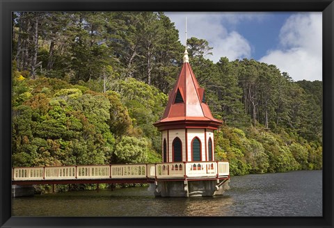 Framed New Zealand, North Island, Karori Wildlife, Tower Print