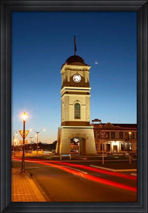 Framed New Zealand, North Island, Manawatu, Historic Clock Tower Print