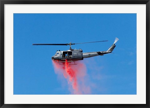 Framed New Zealand, Warbirds Over Wanaka, Vintage Helicopter Print