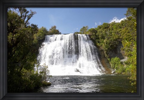Framed Papakorito Falls, Te Urewera, North Island, New Zealand Print