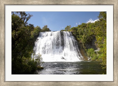 Framed Papakorito Falls, Te Urewera, North Island, New Zealand Print