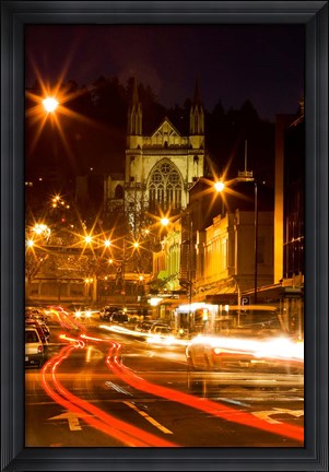 Framed St Paul&#39;s Cathedral, Octagon, Dunedin, South Island, New Zealand Print
