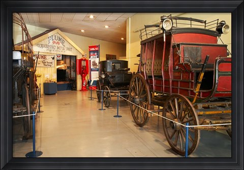 Framed Stage Coach, Otago Settlers, South Island, New Zealand Print
