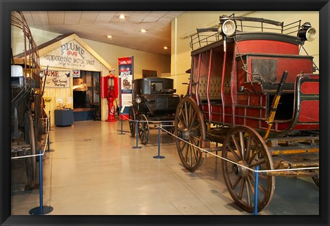 Framed Stage Coach, Otago Settlers, South Island, New Zealand Print