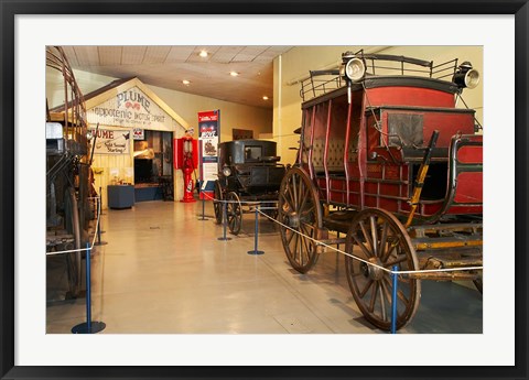 Framed Stage Coach, Otago Settlers, South Island, New Zealand Print