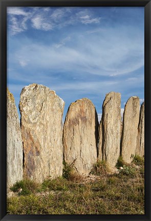 Framed Stone sheep yards, Middlemarch, South Island, New Zealand Print