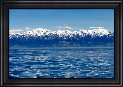 Framed New Zealand, Marlborough, Seaward Kaikoura Ranges Print