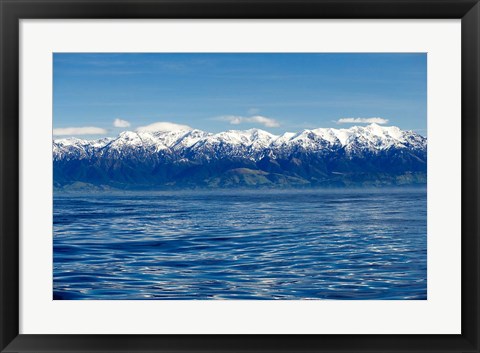 Framed New Zealand, Marlborough, Seaward Kaikoura Ranges Print