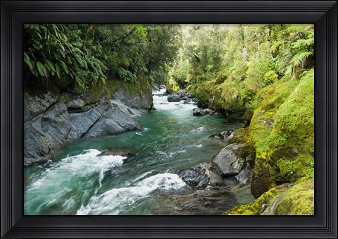 Framed New Zealand, South Island, Crocked River Print