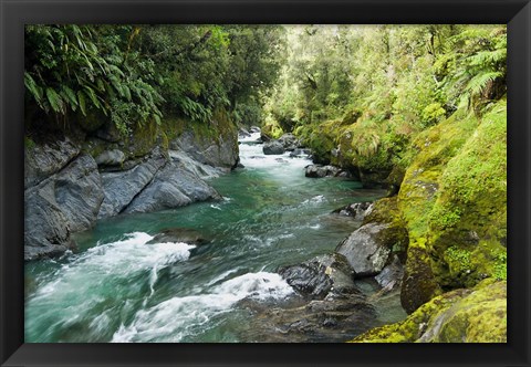 Framed New Zealand, South Island, Crocked River Print