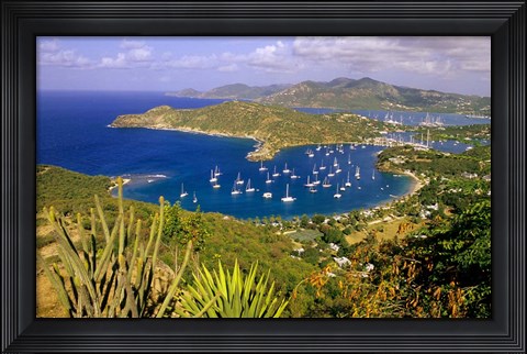 Framed English Harbour, Antigua Print