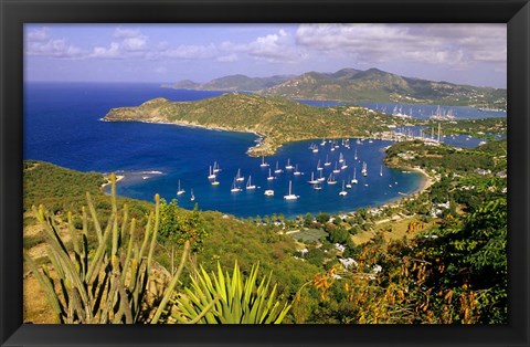 Framed English Harbour, Antigua Print