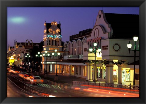 Framed LG Smith Boulevard, Oranjestad, Aruba Print