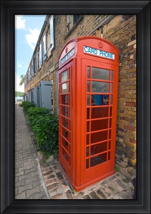 Framed Red Telephone box, Nelson&#39;s Dockyard, Antigua Print