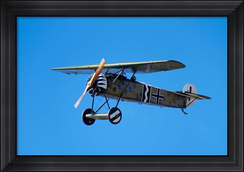 Framed German WWI Fokker D-8 fighter plane, War plane Print