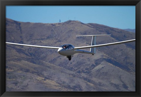 Framed Glider, Warbirds over Wanaka, Wanaka, War plane, Otago, South Island, New Zealand Print