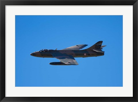 Framed Hawker Hunter jet fighter, War plane Print