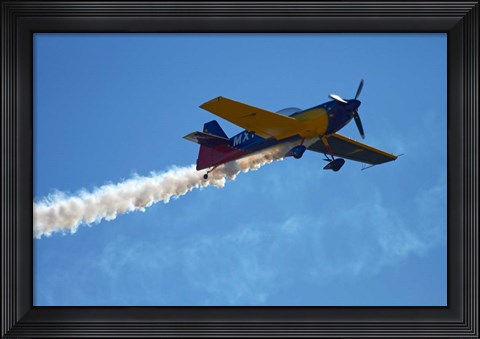 Framed MX2 aerobatic aircraft airshow Print