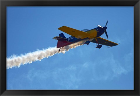 Framed MX2 aerobatic aircraft airshow Print