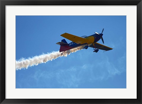 Framed MX2 aerobatic aircraft airshow Print