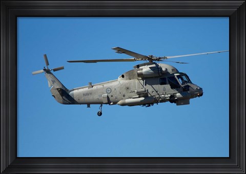 Framed Seasprite Helicopter (Kaman SH 2G Seasprite) airshow Print
