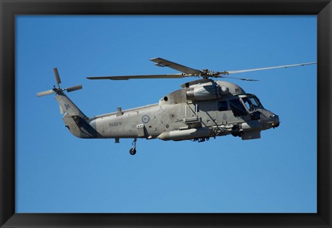 Framed Seasprite Helicopter (Kaman SH 2G Seasprite) airshow Print