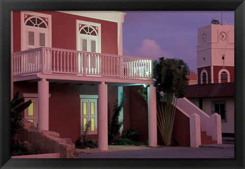 Framed Fort Zoutman,  Aruba, Caribbean Print