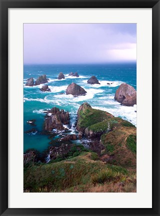 Framed New Zealand, South Island, Nugget Point Print