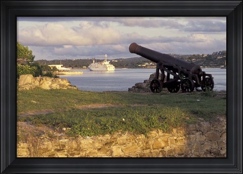 Framed Fort James and Renaissance 3, Antigua, Caribbean Print