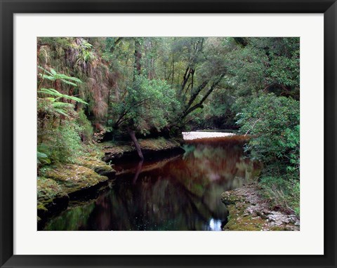 Framed Oparara River, Oparara Basin, New Zealand Print