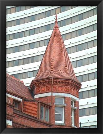 Framed Buildings, Christchurch, New Zealand Print